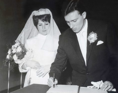 68.Feb.24 - Košice · Eva Kendeova & Vaclav Dusil Wedding (signature, restored)