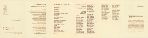 73.Jun - Guelph · Eva Dusil (College of Veterinary Medicine, graduation, convocation program, smaller)