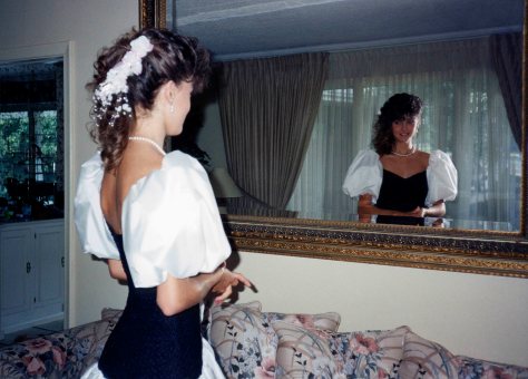 90.Jun - Burlington · Heather Brown (high school prom, beautiful hair)