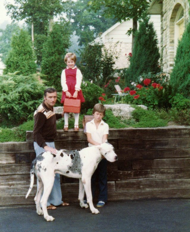 80.Sep - Burlington · Vaclav, Alica, Gabriel & Cezar Dusil (first day of school, railroad ties)