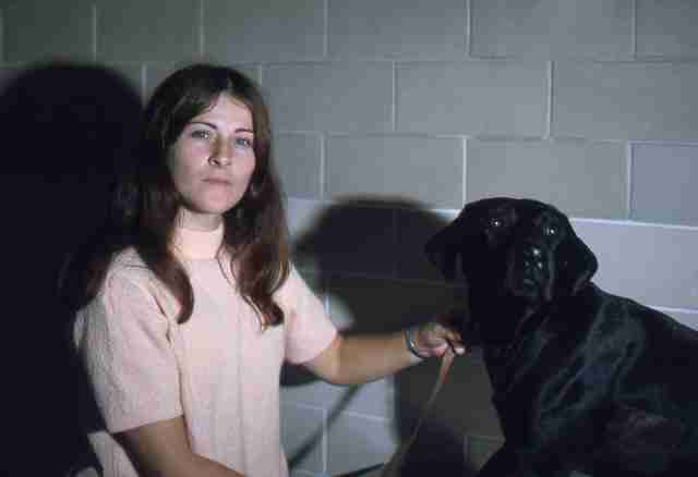 72.Jan - Burlington · Eva Dusil (Veterinarian, black lab)