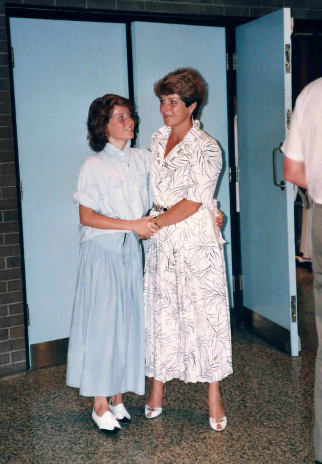 88.Jun.28 - Burlington · Alica & Eva Dusil (Holy Rosary, graduation)