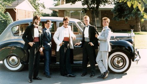 87.Jun.11 - Burlington · David Forsyth, Gerry Galea, Drew Schemmer, Doug Little & Gabriel Dusil (high school prom)